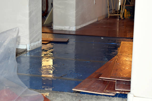 Professional Flood Damage Repair technician working in Smithfield, RI